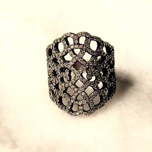 Pandora Shimmering Lace Ring Size 6